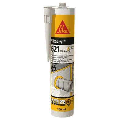 Brandfogmassa Sikacryl-621 FIRE+ 600 ml, Vit