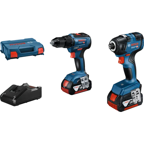 Kombikit GDR 18 V-200 & GSR 18 V-55 2x4.0 Ah, L-BOXX