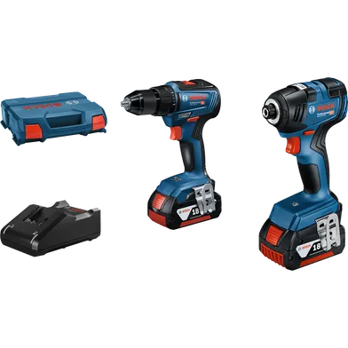 Kombikit GDR 18 V-200 & GSR 18 V-55 2x4.0 Ah, L-BOXX