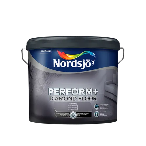 Golvfärg Perform+ Diamond Inomhus Halvblank BW, 2,5 l