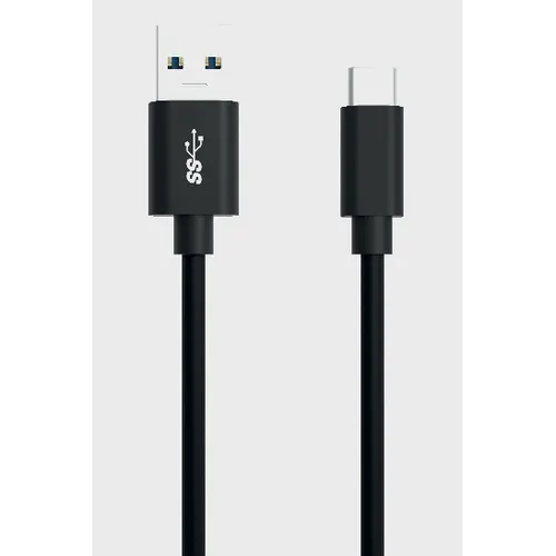Laddkabel USB A till USB C, 2 m, Svart