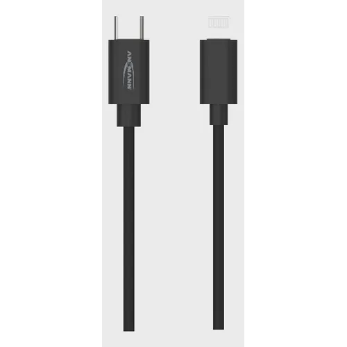 Laddkabel USB C till LIGHTNING, 1,2 m, Svart