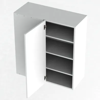 Hörnväggskåp S-höjd, Vit 05 80 cm, Vänster