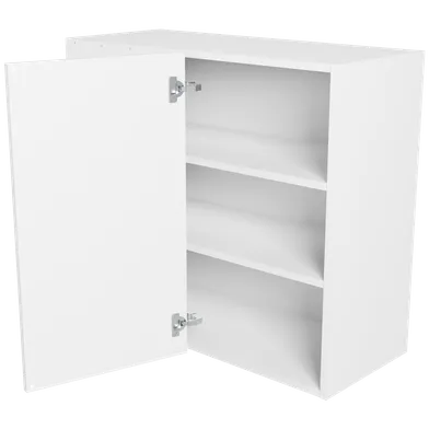 Hörnväggskåp K-höjd, Vit 05 80 cm, Vänster