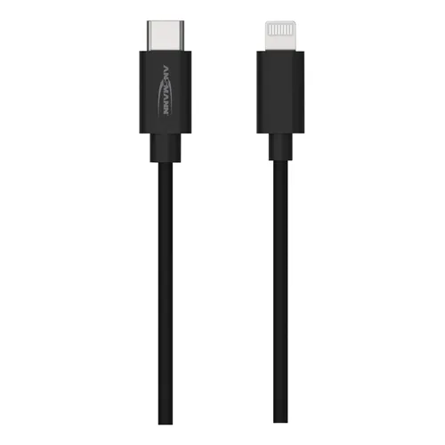 Laddkabel USB C till LIGHTNING, 1,2 m, Svart