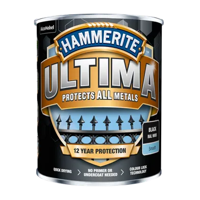 Rostskyddsfärg Ultima Slätlack Svart, 750 ml