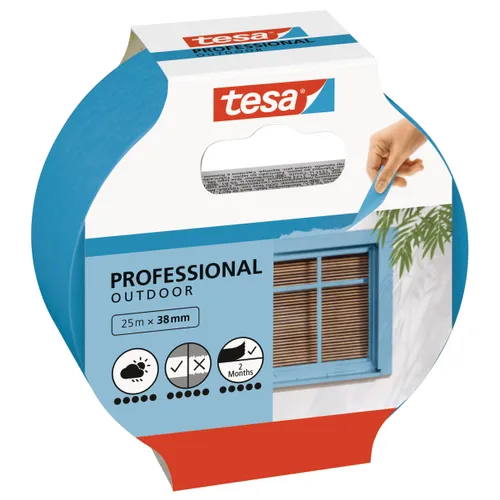 Maskeringstejp Blå Utomhus 38 mm, 25 m