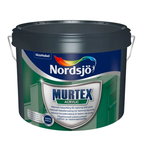 Putsfasadfärg Murtex Acrylic BW (Vit), 1 l