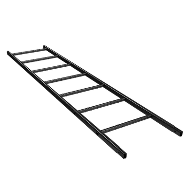 Tak-/Väggstege Svart, 2,1 m