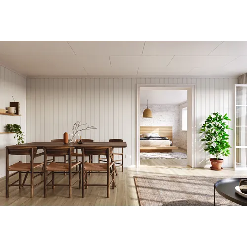 Innertak Huntonit Brilliant 11x620x1220 mm, Vit, 2,76 m²/pkt