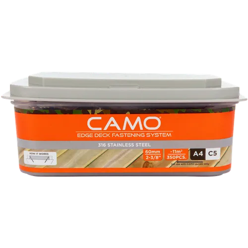 Trallskruv CAMO Rostfri A4:C5 4,2x60 mm, 350 st/frp