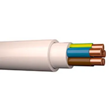 Installationskabel EQLQ 3G1,5 mm² CPR Vit, 50 m