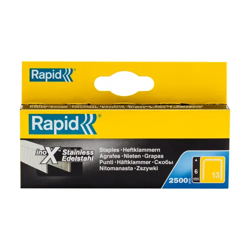 Häftklammer Nr 13 6 mm, 2500 st/frp, RF