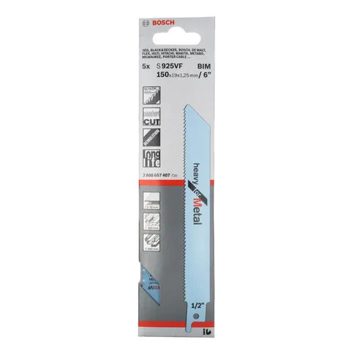 Tigersågblad S 925 VF PRO Metal Demolition 150 mm, 5-pack