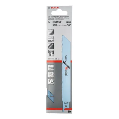 Tigersågblad S 925 VF PRO Metal Demolition 150 mm, 5-pack