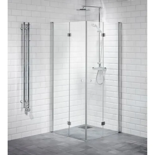 Duschhörna Lusso vikdörrar 90x90 klarglas