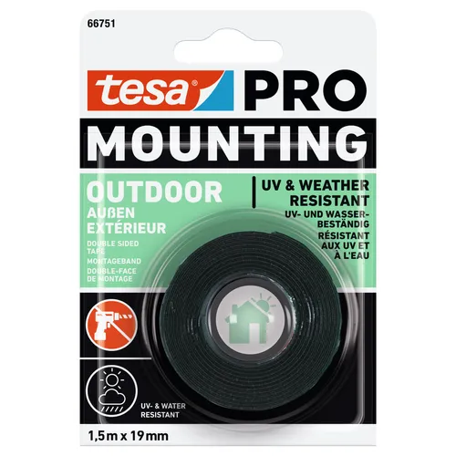 Monteringstejp 66751 Utomhus 19 mm, 1,5 m