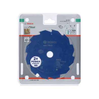 Cirkelsågklinga Expert f. batteridrift, Trä 165/20 mm, 12T