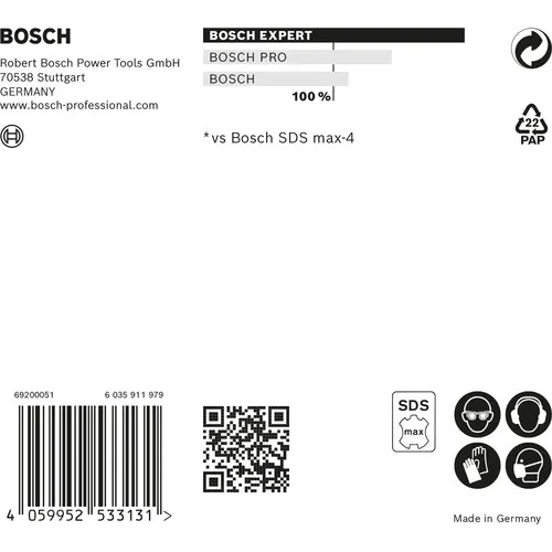 Hammarborr Expert SDS-Max 8X 24x400/520 mm
