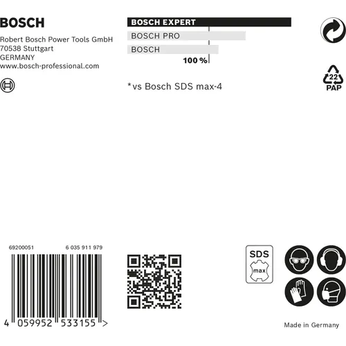 Hammarborr Expert SDS-Max 8X 25x400/520 mm