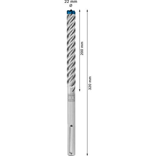 Hammarborr Expert SDS-Max 8X 22x200/320 mm