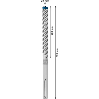 Hammarborr Expert SDS-Max 8X 22x200/320 mm