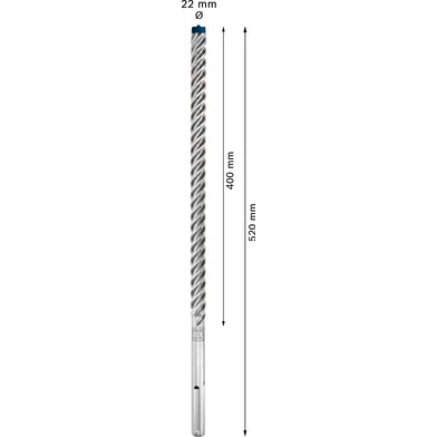 Hammarborr Expert SDS-Max 8X 22x400/520 mm