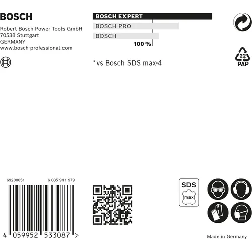 Hammarborr Expert SDS-Max 8X 22x400/520 mm