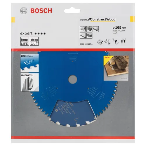 Cirkelsågklinga Expert Construct Wood 165/20 mm, 24T