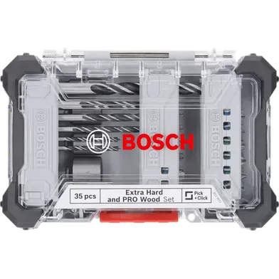 Borr- och bitsset Wood Pro 35 delar
