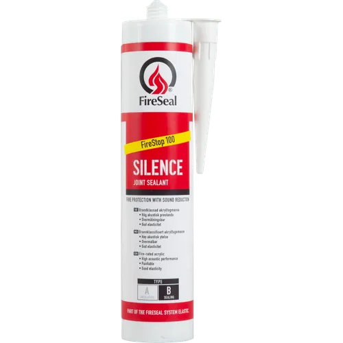 Brandfog Akryl Slience 100 Vit, 310 ml