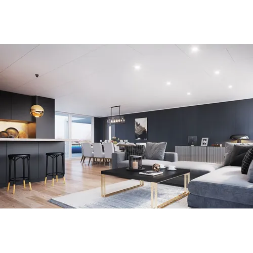 Innertak Huntonit Brilliant 11x620x1220 mm, Vit, 2,76 m²/pkt