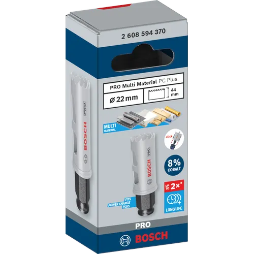 Hålsåg Pro Multimaterial, 22 mm