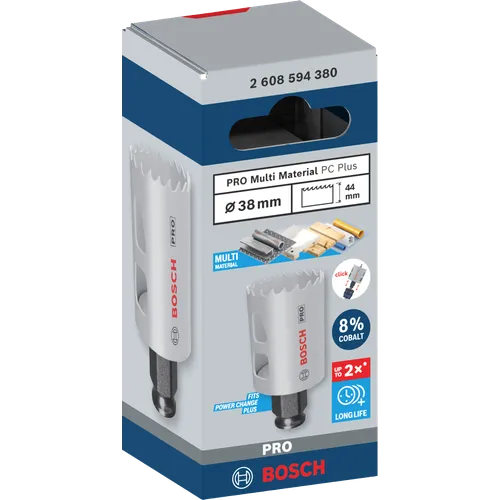 Hålsåg Pro Multimaterial, 38 mm