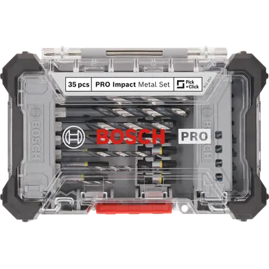 Borr- & bitsset Impact Metall HSS 35 delar