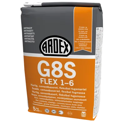 Kakelfog G8S Flex Antracit, 5 kg
