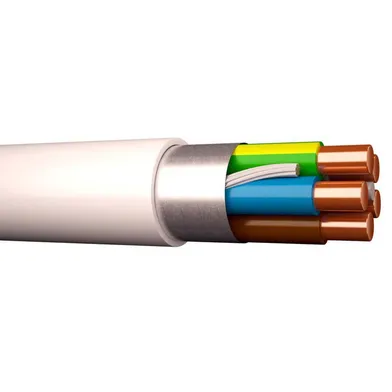 Installationskabel EQLQ 5G1,5 mm² CPR Vit, 50 m