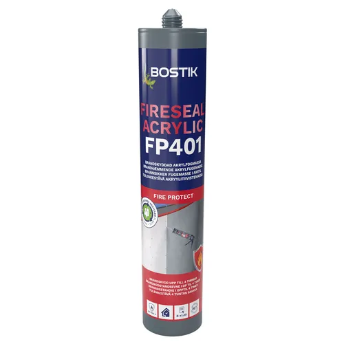 Brandfogmassa FP401 Vit, 300 ml