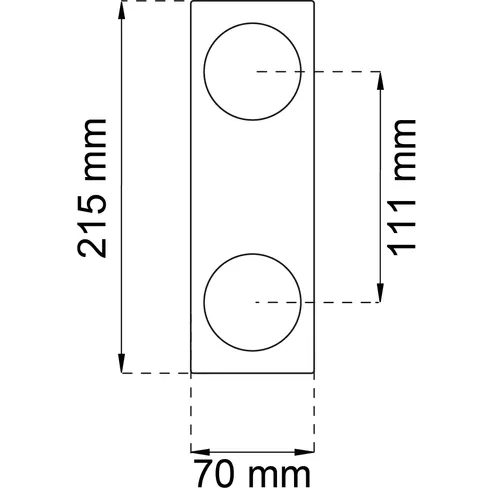 Täckskylt 159 Rostfri