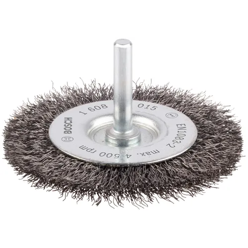 Skivstålborste, Ø 6 mm skaft Ø 75 mm, Medel