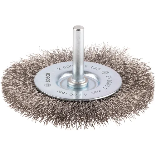 Skivstålborste, Ø 6 mm skaft Ø 80 mm