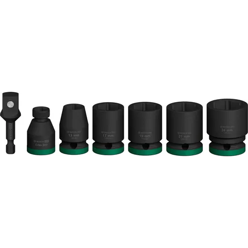 Hylsnyckelsats Pro Impact 1/2" 13-24 mm, 7 delar
