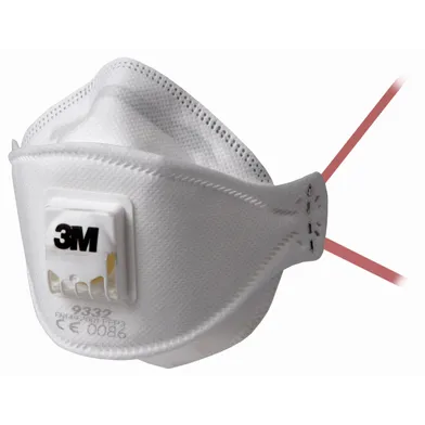 Filtrerande halvmask Aura 9332+ m. ventil Klass FFP3 NR D
