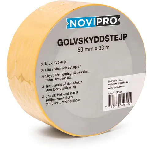 Golvskyddstejp 50 mm, 33 m