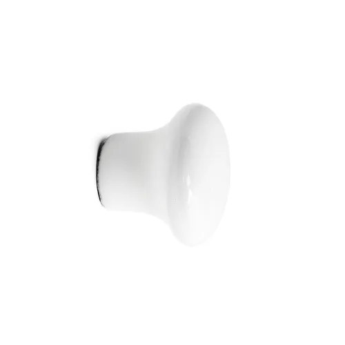 Knopp Marcus 32 mm, Vit Porslin