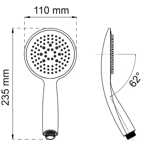 Handdush Dahlia 1-spray, Vit