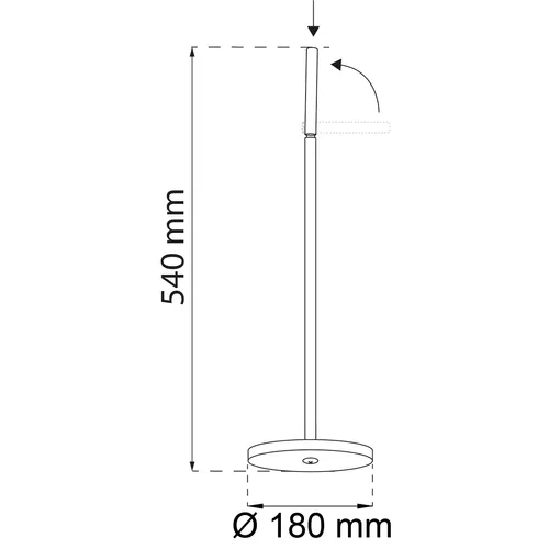 Golvställ Verbena, Svart