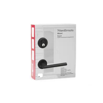 Ytterdörrsats Miami, Svart