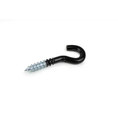 Lampkrok 50 mm, Svart, 5-pack