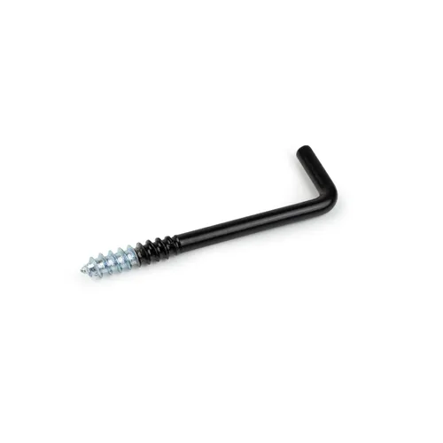 Vinkelkrok 50 mm, Svart, 5-pack